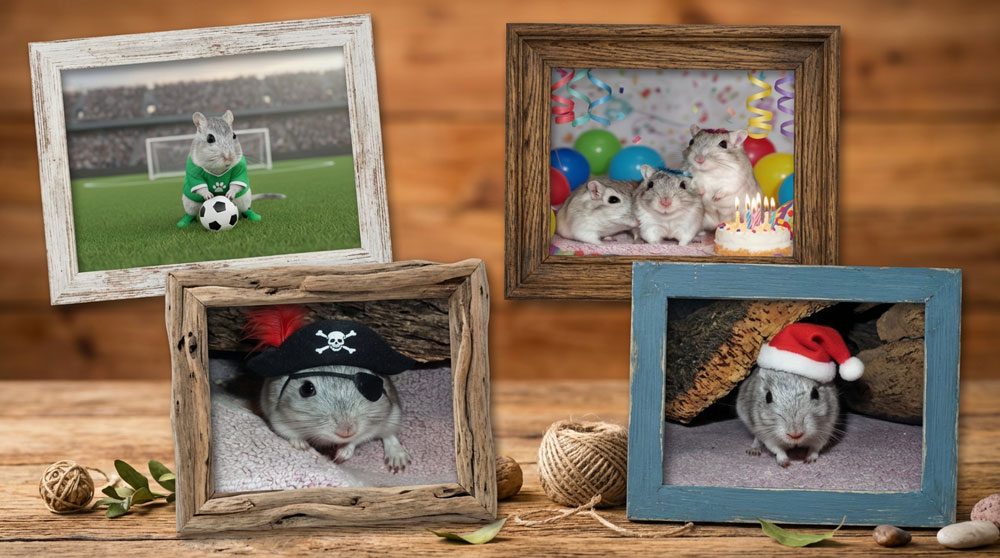 Haustierportrait App Pawtograph für Rennmäuse